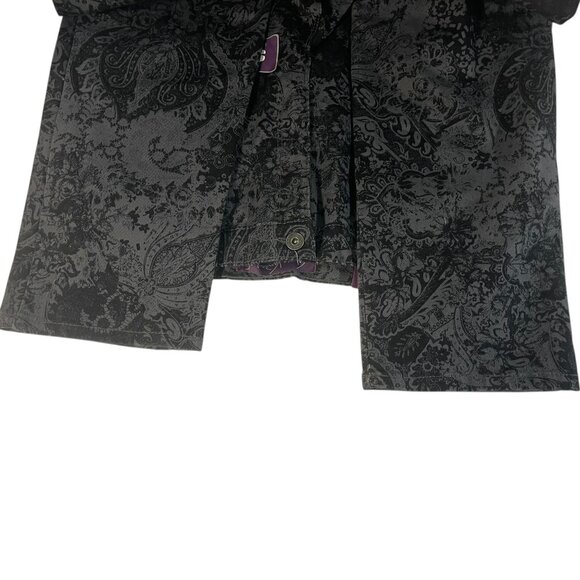 NWT Gloria Vanderbilt Amanda Classic Jeans Size 12 - Black Floral - Picture 11 of 12